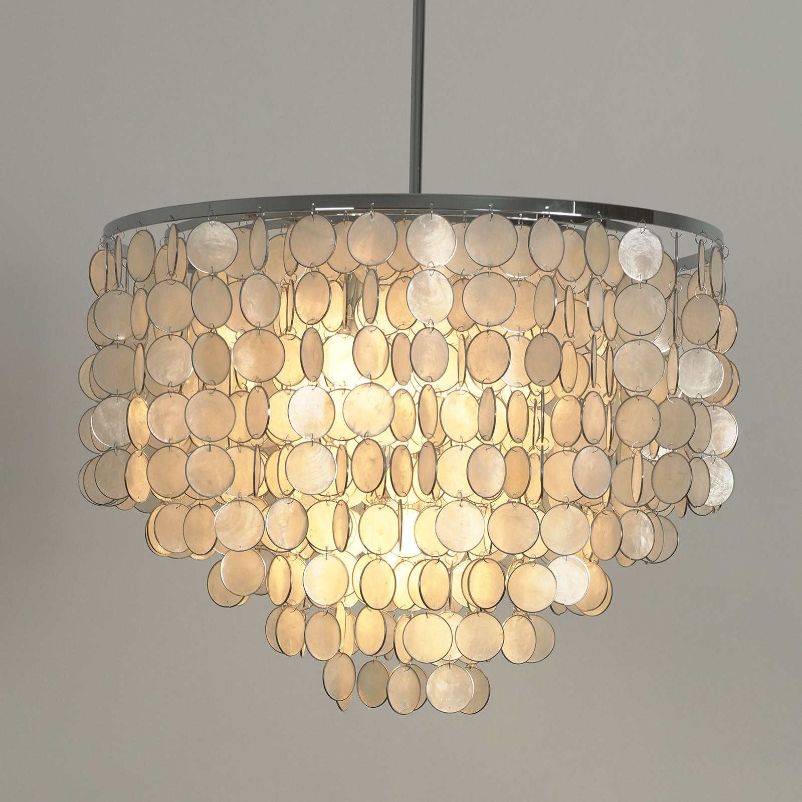 Capiz Shell Pendant Light — Coastal Luminescence - LumoTrot