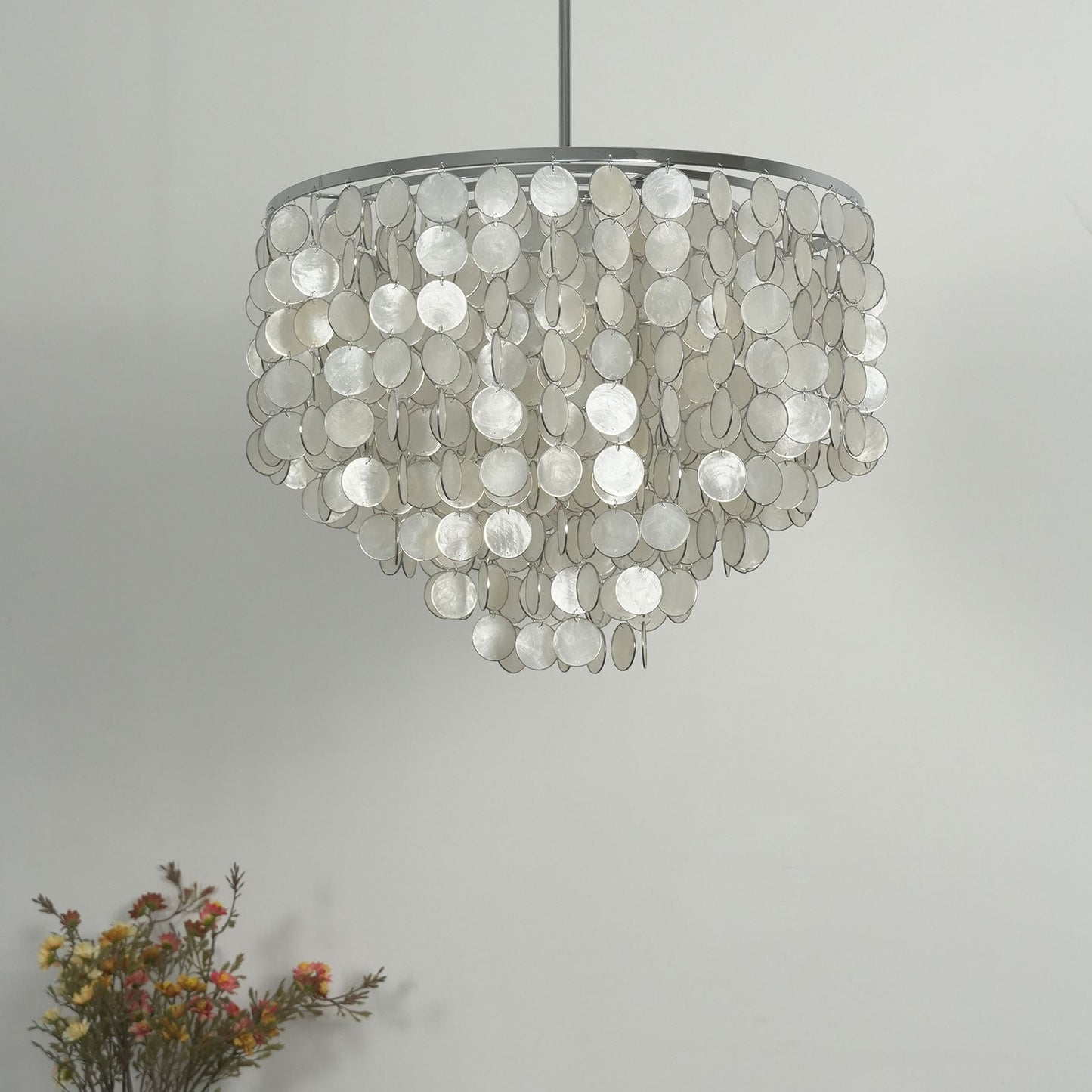 Capiz Shell Pendant Light — Coastal Luminescence - LumoTrot