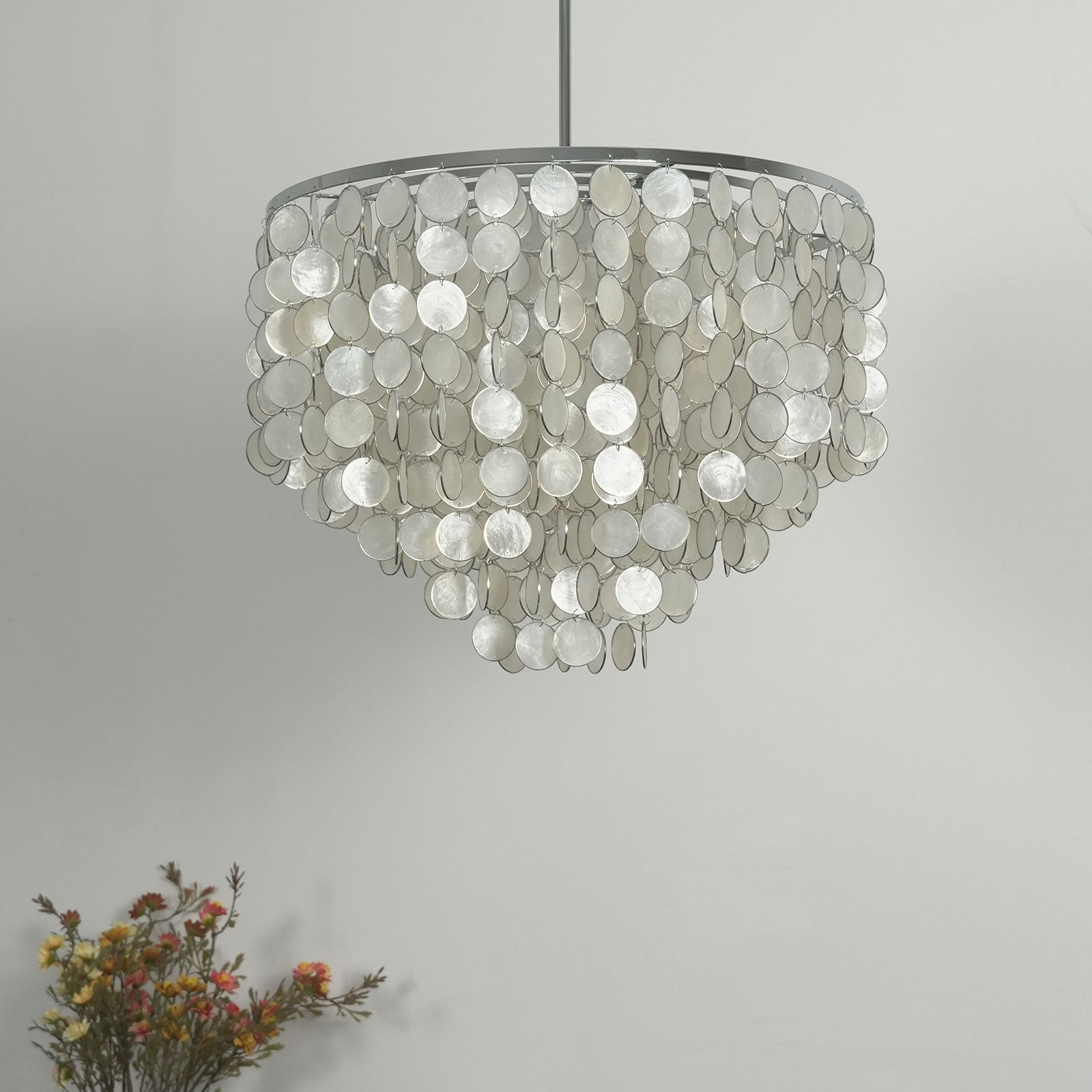 Capiz Shell Pendant Light — Coastal Luminescence - LumoTrot