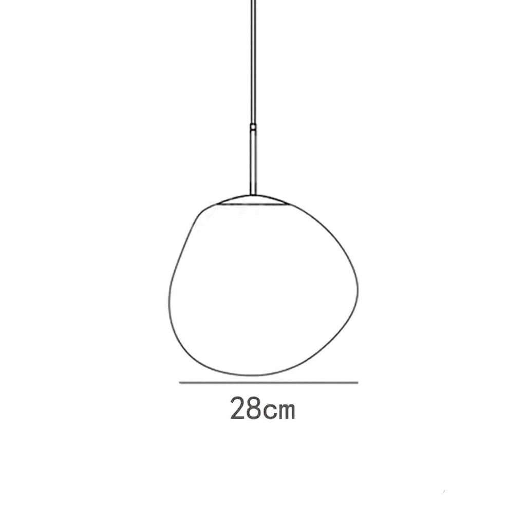 Melt Ball Pendant Light Silvery Chrome Mirror Finish – 7-Globe Cluster Chandelier