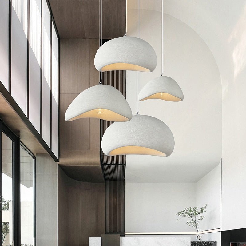 Textured Polymer Pendant Light — Organic Ambiance