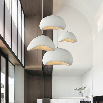 Textured Polymer Pendant Light — Organic Ambiance