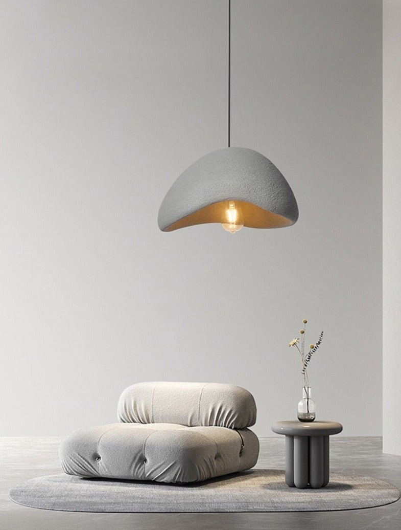 Textured Polymer Pendant Light — Organic Ambiance