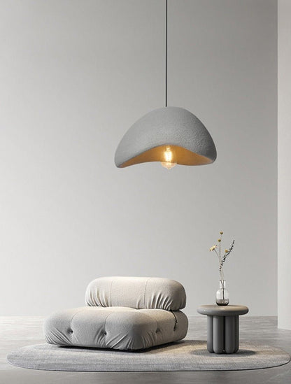 Textured Polymer Pendant Light — Organic Ambiance