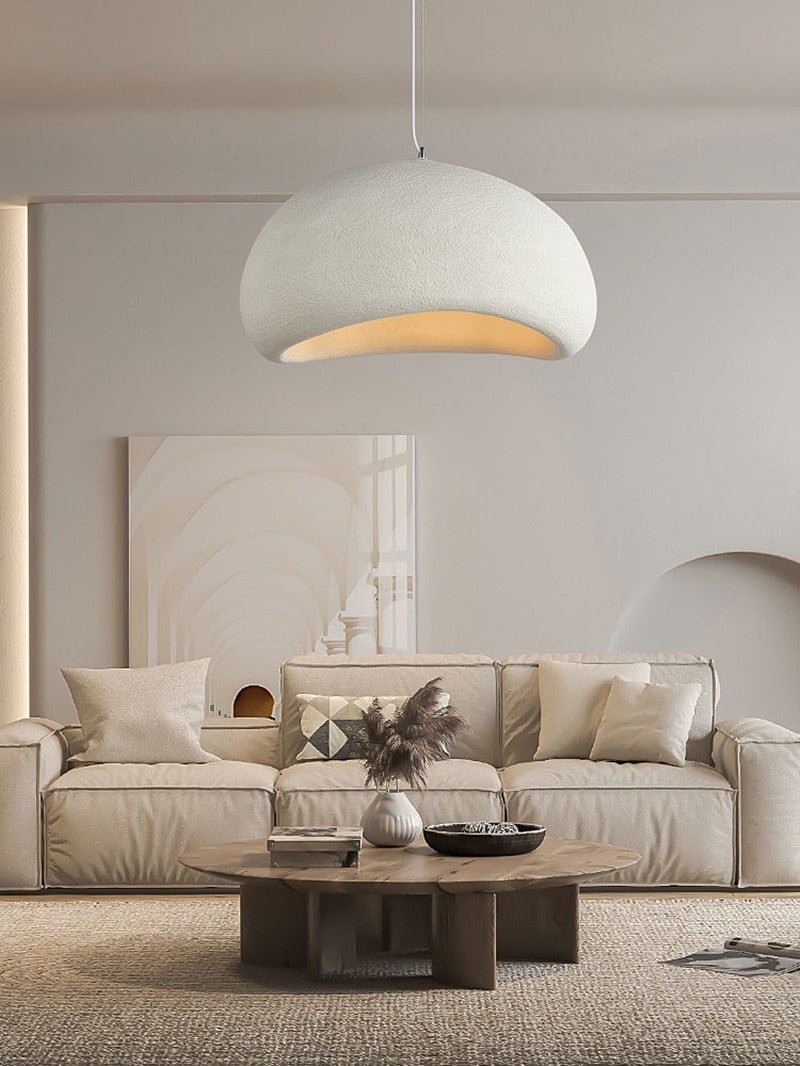 Textured Polymer Pendant Light — Organic Ambiance
