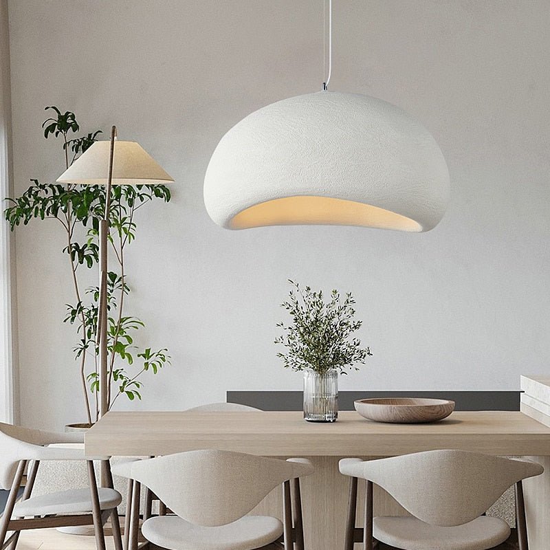 Textured Polymer Pendant Light — Organic Ambiance