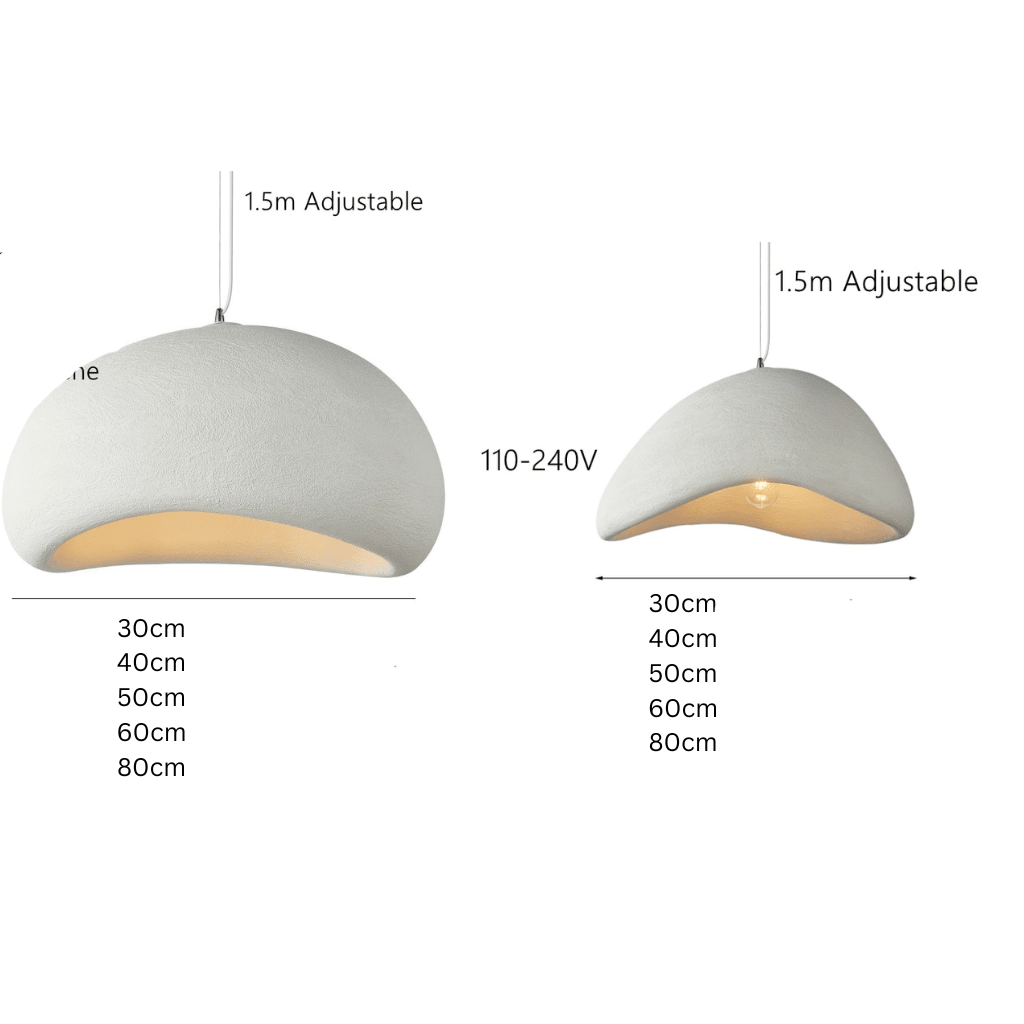 Textured Polymer Pendant Light — Organic Ambiance