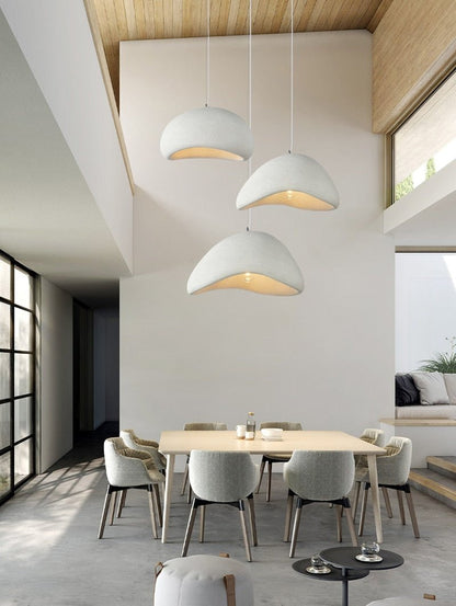 Textured Polymer Pendant Light — Organic Ambiance