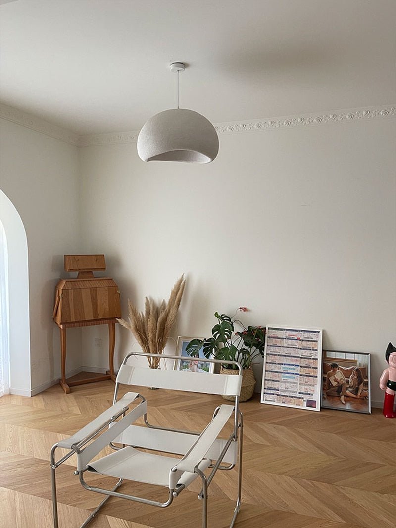 Textured Polymer Pendant Light — Organic Ambiance
