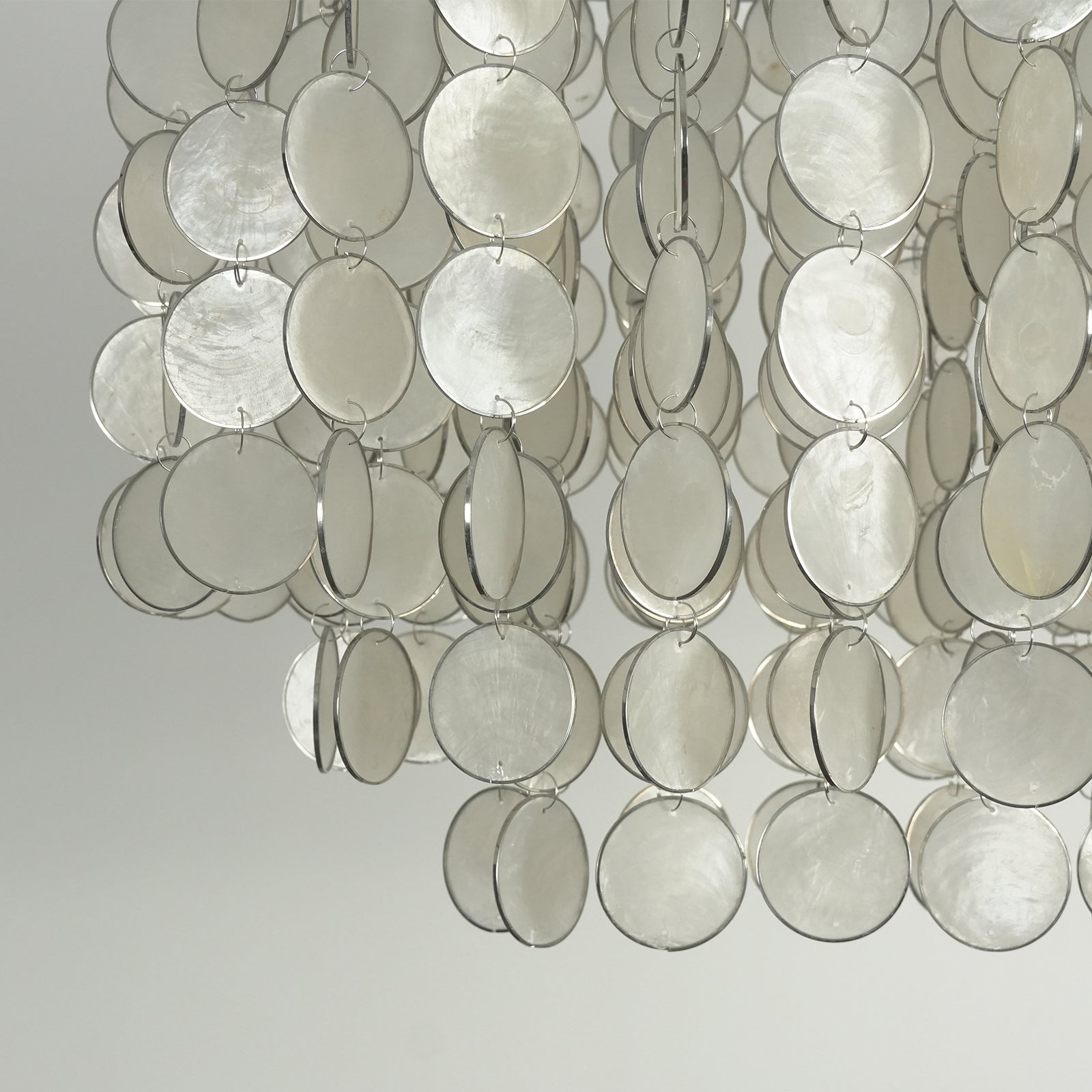 Rectangular Capiz Shell Chandelier — Organic Coastal Ambiance - LumoTrot