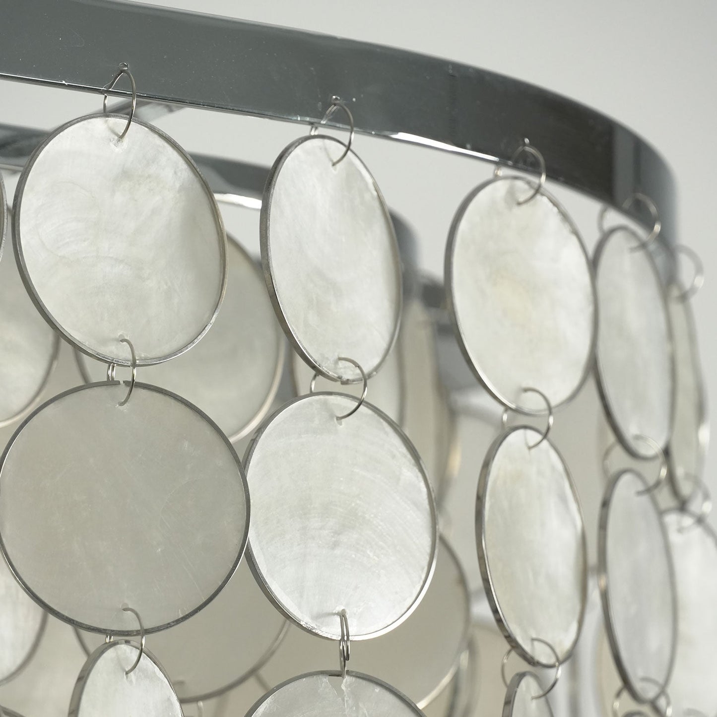 Rectangular Capiz Shell Chandelier — Organic Coastal Ambiance - LumoTrot