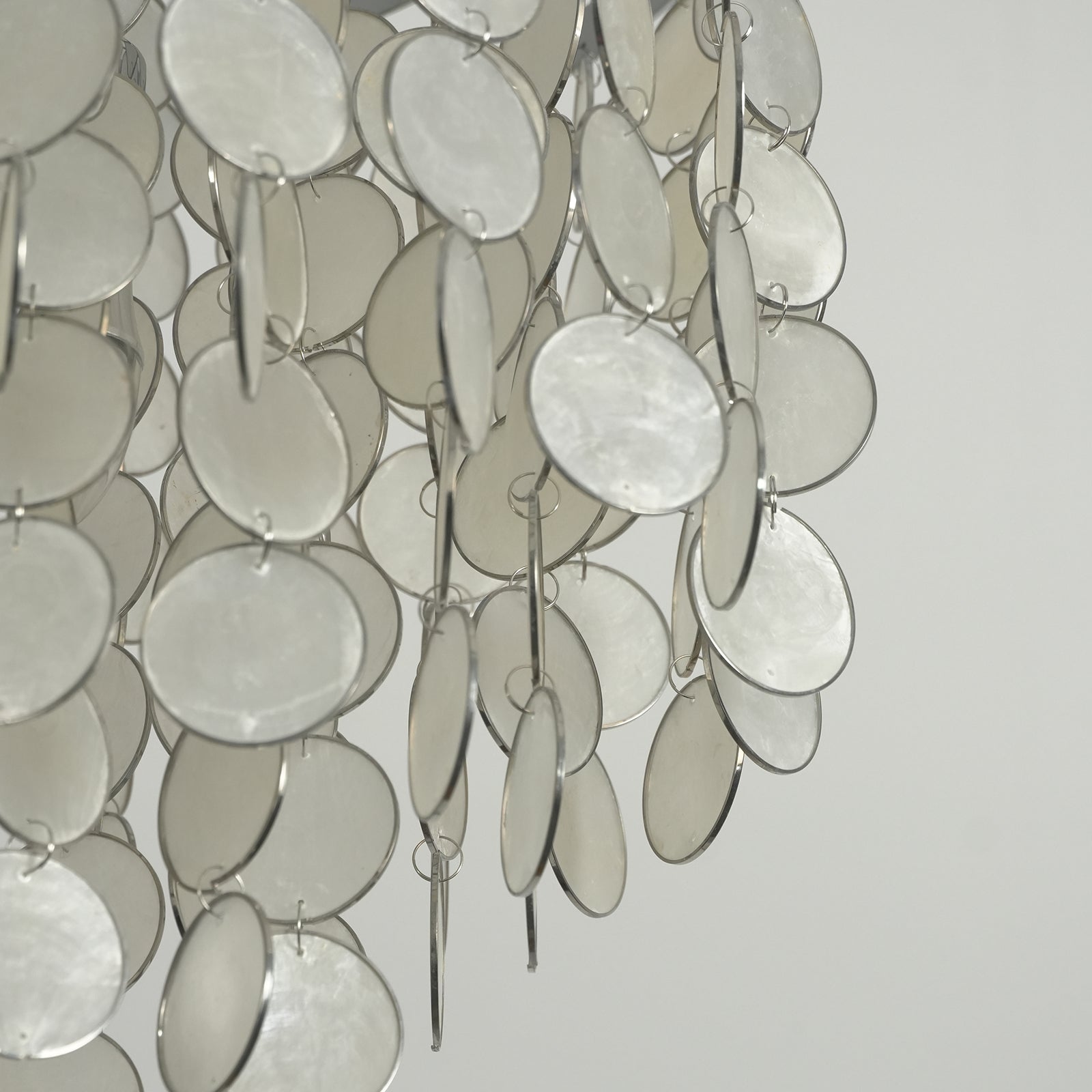 Rectangular Capiz Shell Chandelier — Organic Coastal Ambiance - LumoTrot