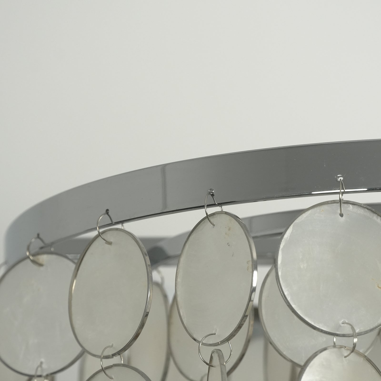 Rectangular Capiz Shell Chandelier — Organic Coastal Ambiance - LumoTrot