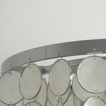 Rectangular Capiz Shell Chandelier — Organic Coastal Ambiance - LumoTrot
