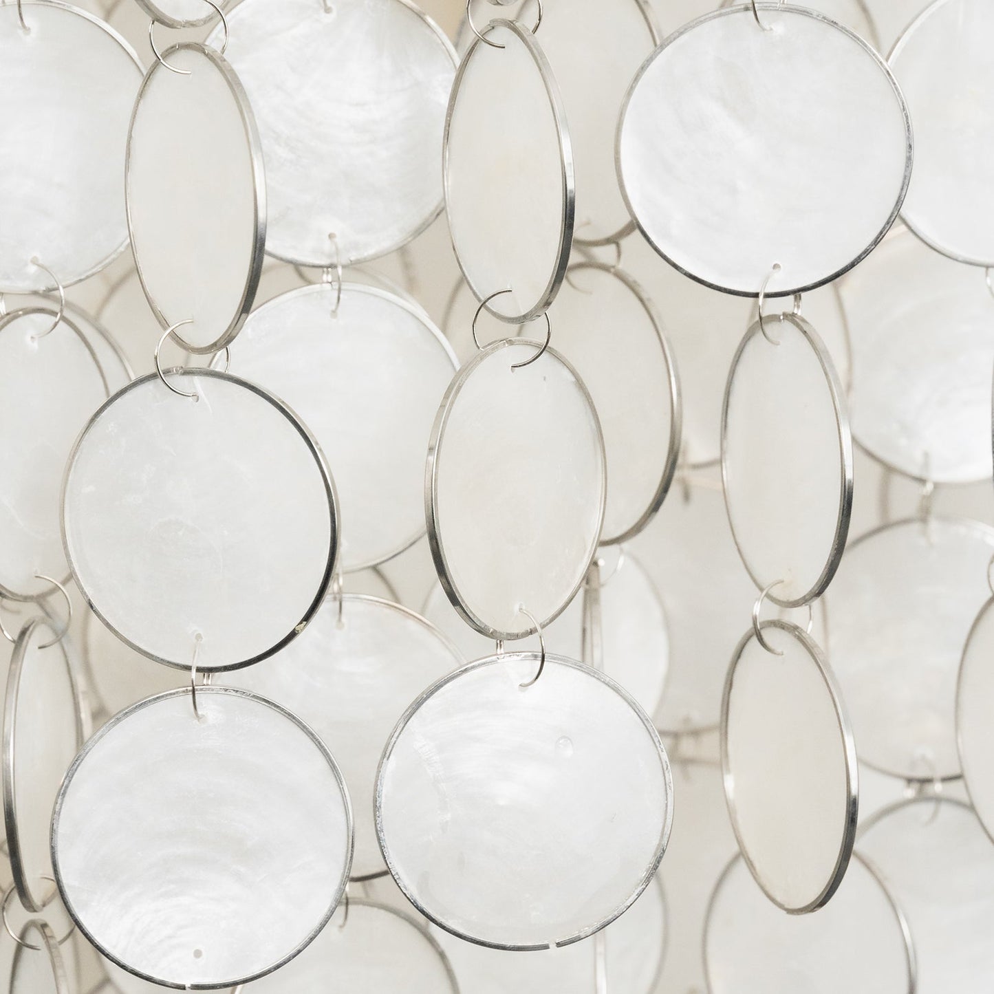 Tiered Capiz Shell Chandelier — Ethereal Coastal Glow - LumoTrot