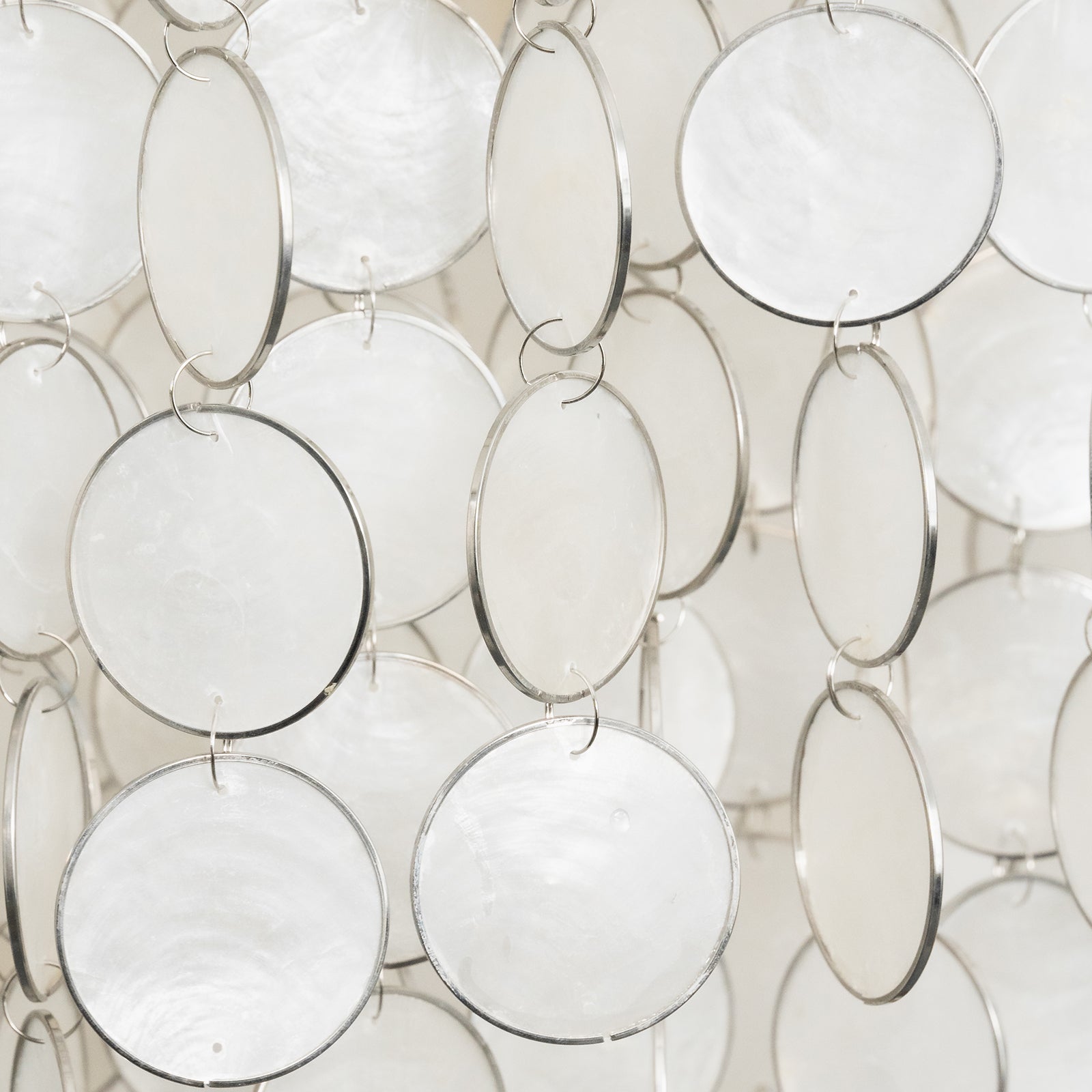 Tiered Capiz Shell Chandelier — Ethereal Coastal Glow - LumoTrot