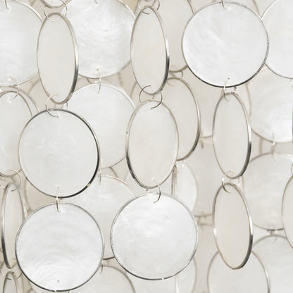 Tiered Capiz Shell Chandelier — Ethereal Coastal Glow - LumoTrot
