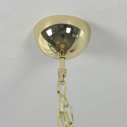 Glass Rod Chandelier — Warm Amber Radiance