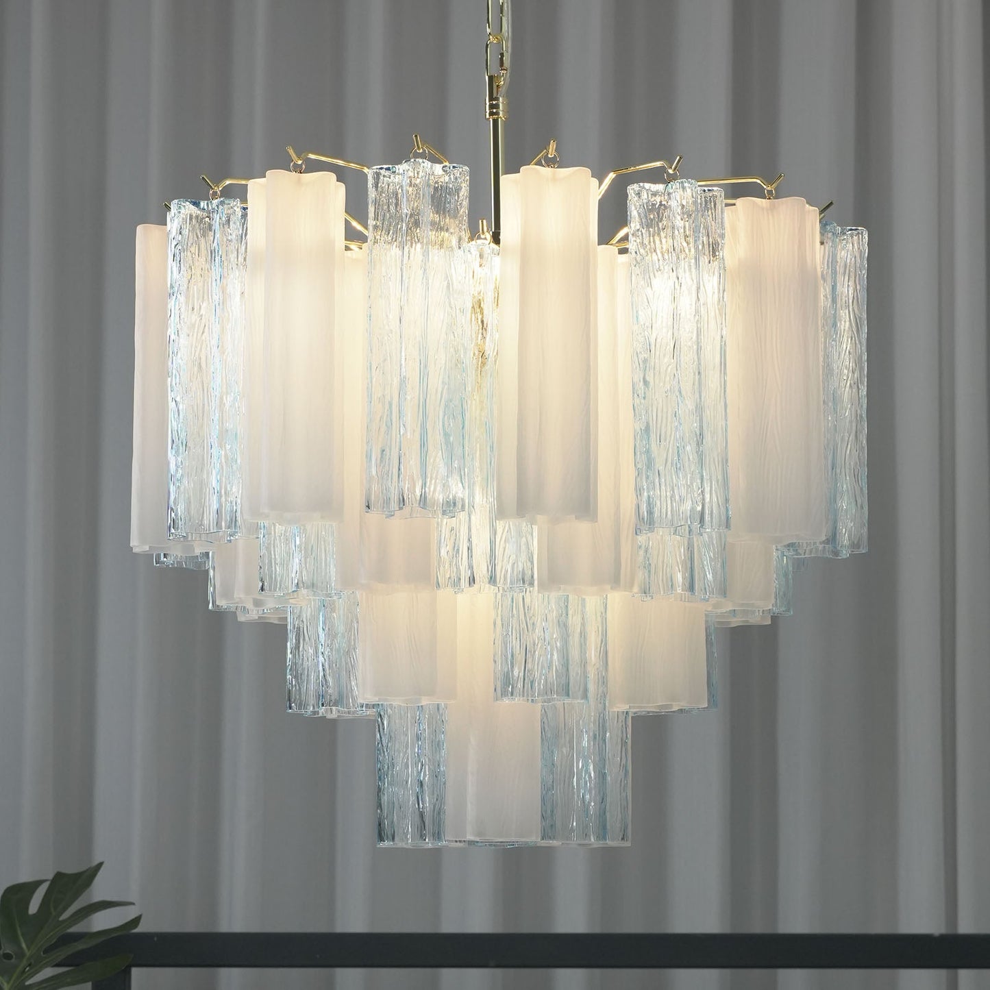 Glass Tube Chandelier — Ethereal Ambiance