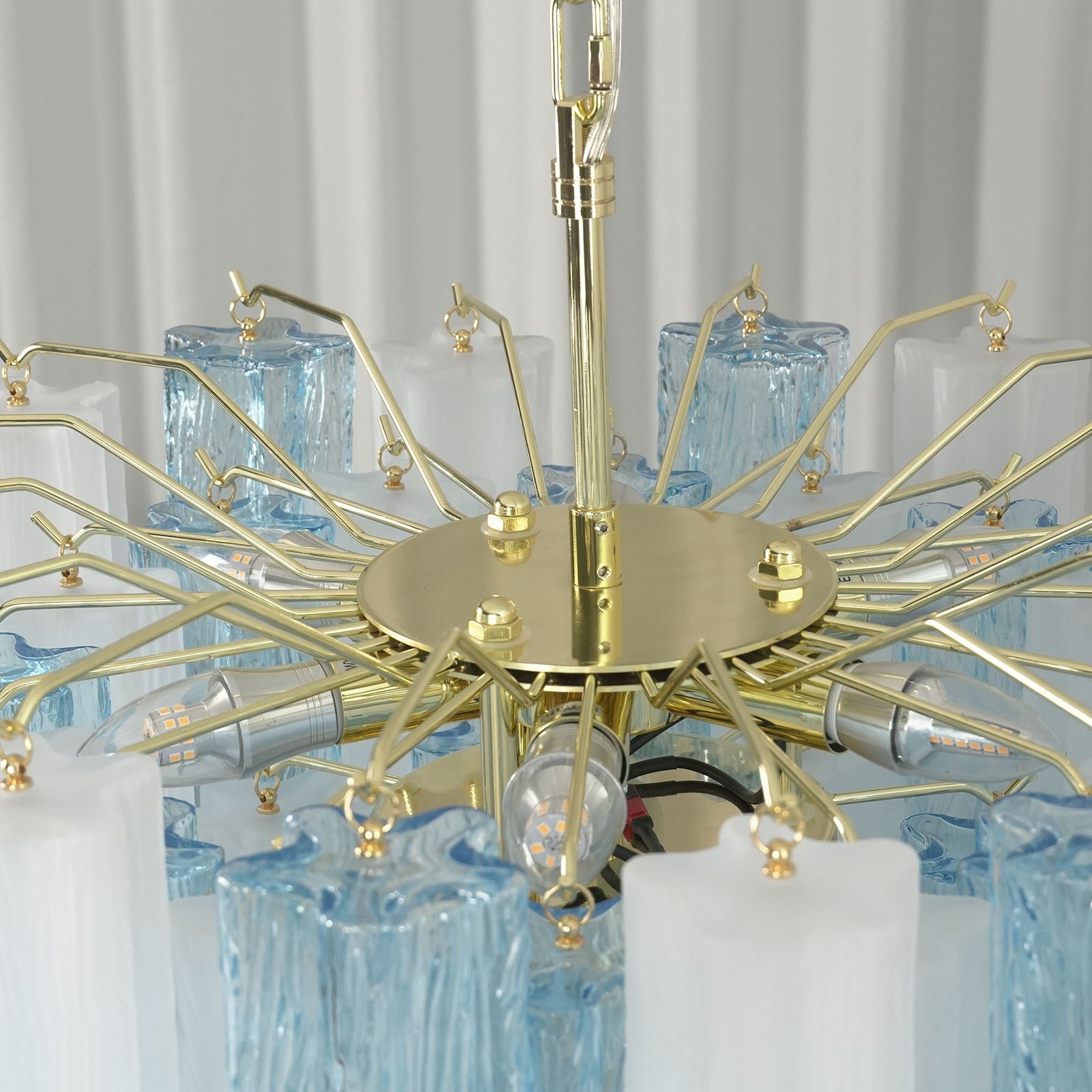 Glass Tube Chandelier — Ethereal Ambiance