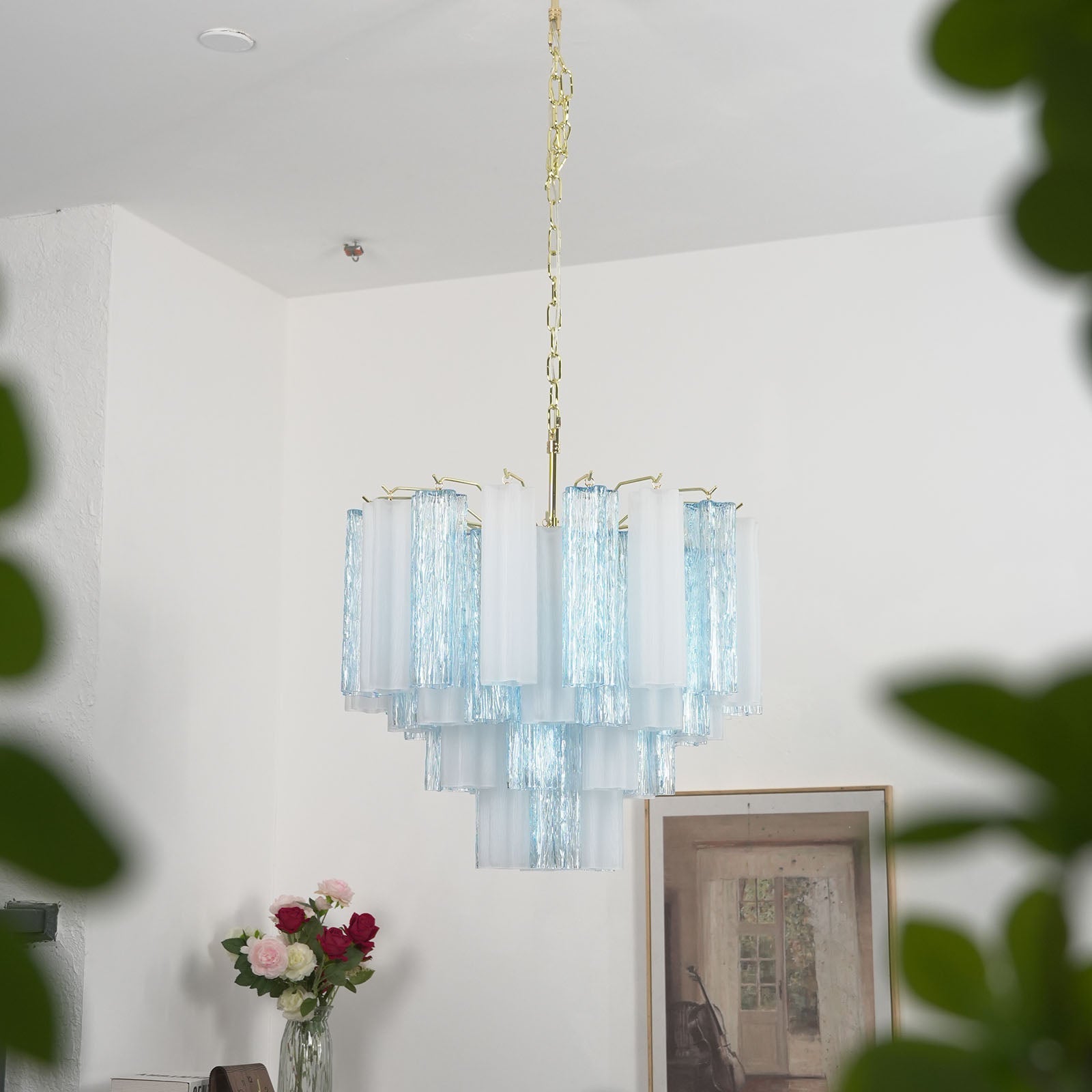 Glass Tube Chandelier — Ethereal Ambiance